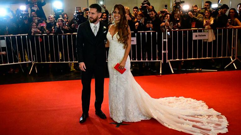 Lionel Messi y Antonela Roccuzzo, divinos para la foto.