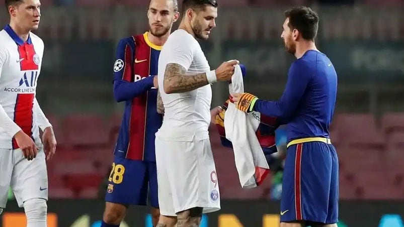 Lionel Messi y Mauro Icardi compartirán plantel en el PSG francés. 