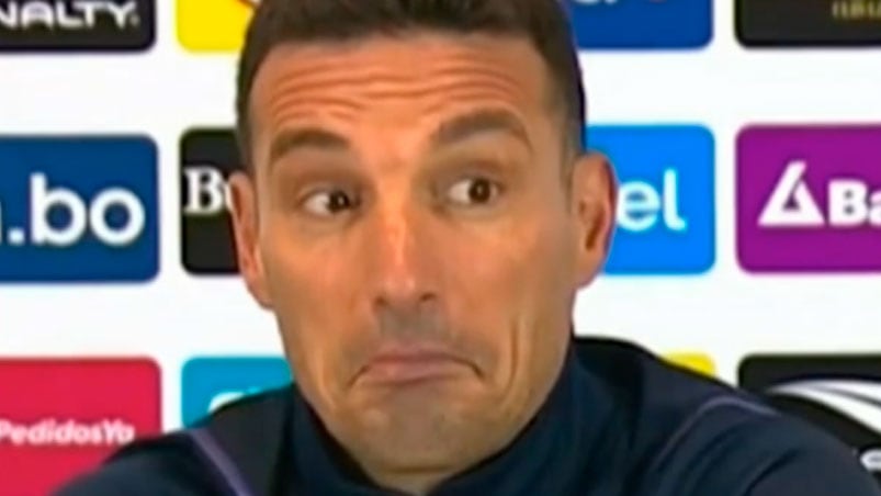 Lionel Scaloni se irritó en conferencia de prensa.