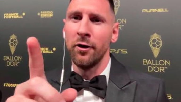 Lionel se enojó con el español y lo retó desde la alfombra roja.