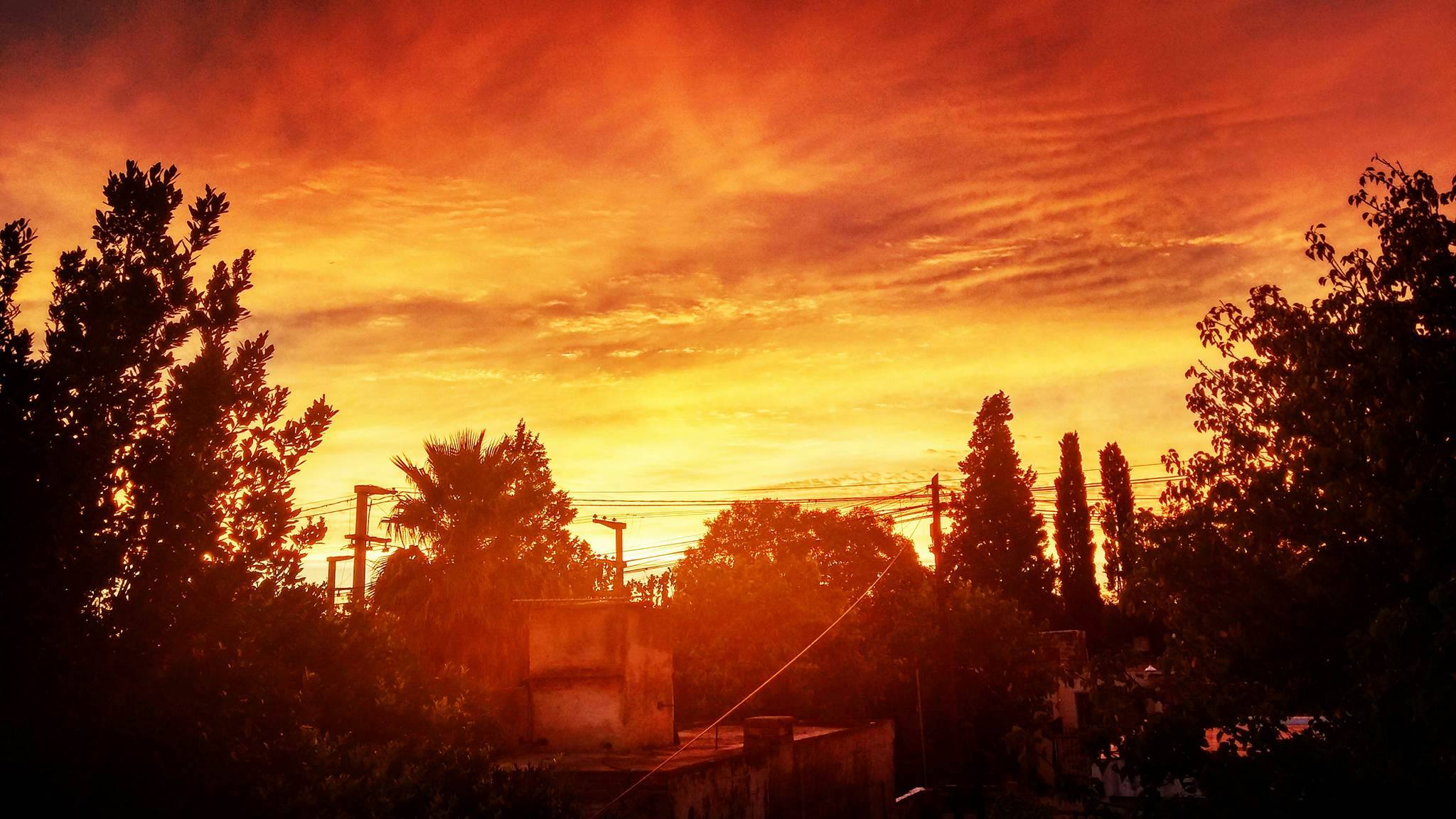 Lionel y el amanecer de 25 grados en Córdoba. 