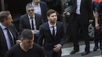 Lionel y Jorge Messi, en una de las audiencias del juicio. 