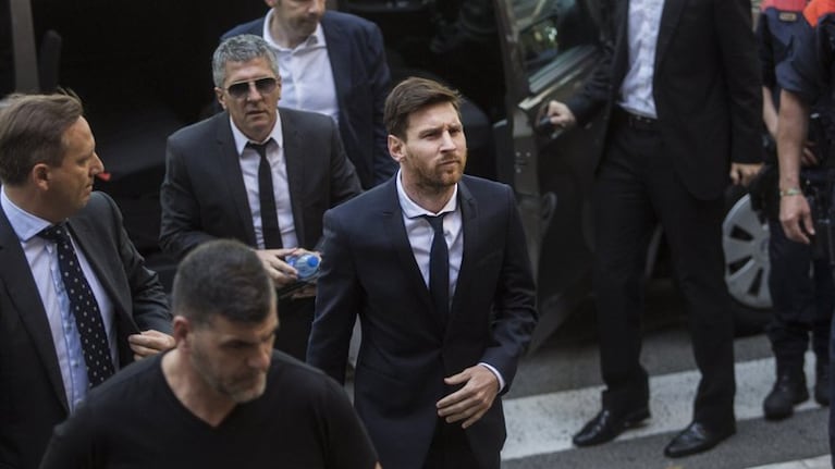 Lionel y Jorge Messi, en una de las audiencias del juicio. 
