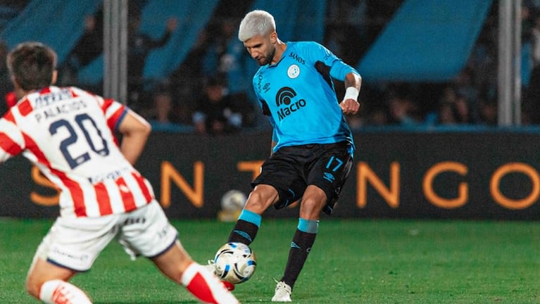 Lisandro López, una duda en Belgrano de cara a la final.