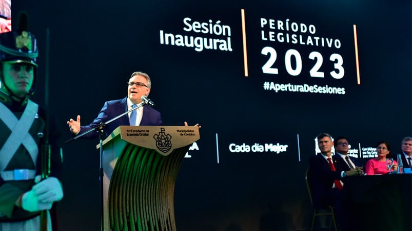 Llaryora abrió las sesiones ordinarias del Concejo Deliberante.