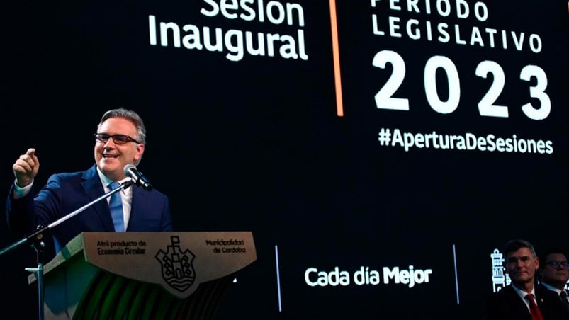 Llaryora abrió las sesiones ordinarias del Concejo Deliberante.