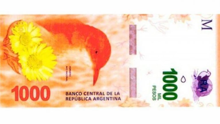 Llega el billete de mil pesos