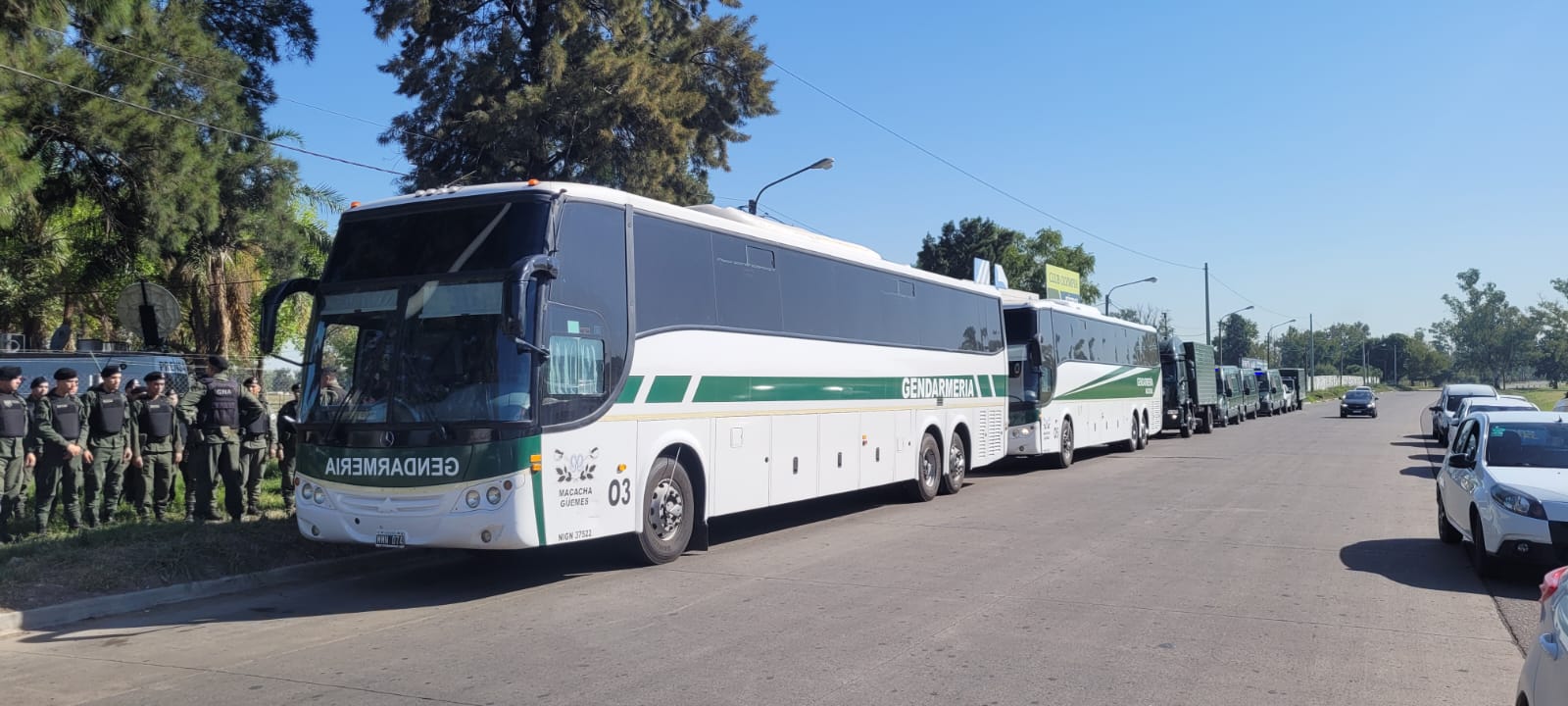 Llegaron las Fuerzas Federales y hay 200 agentes de Córdoba. Fotos: Fredy Bustos/ElDoce.