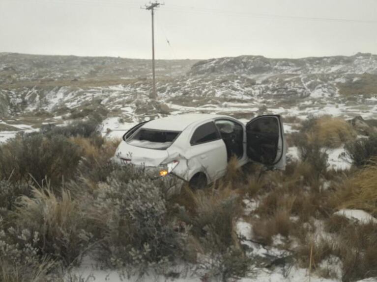 Llegó la nieve a las sierras cordobesas