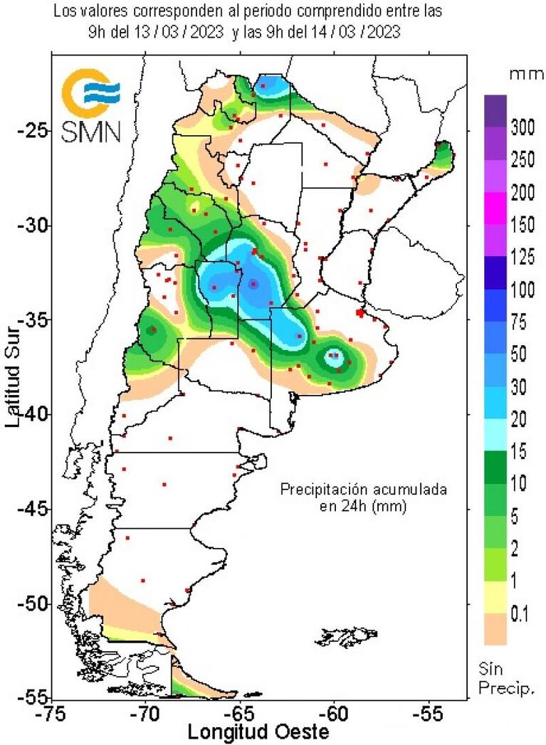 Lluvia en Córdoba: qué localidades tuvieron más agua y los consejos por crecidas de ríos