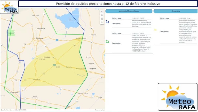 Lluvia, fresquito y alivio: cómo sigue el tiempo en Córdoba