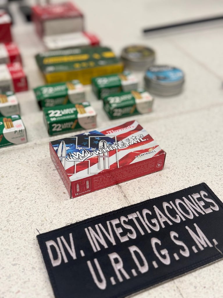 Lo allanaron por una causa de robo y amenazas y le descubrieron un arsenal: las fotos