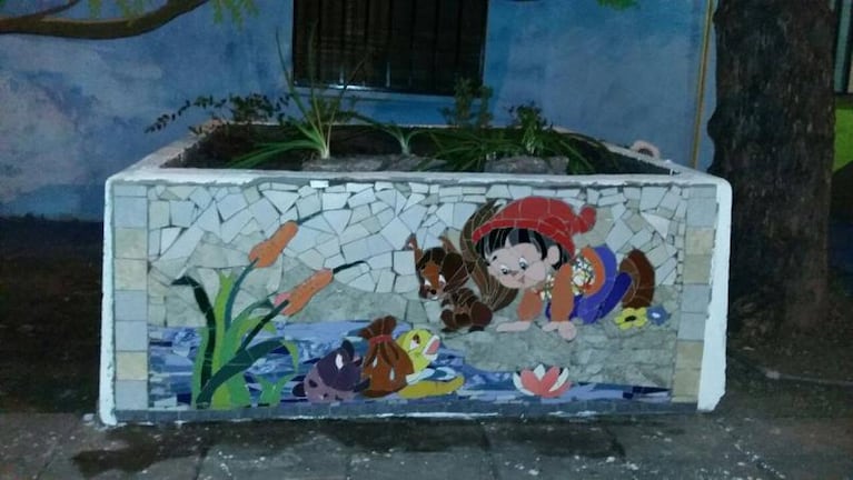 Lo bueno se comparte: una plaza fue renovada por artistas 