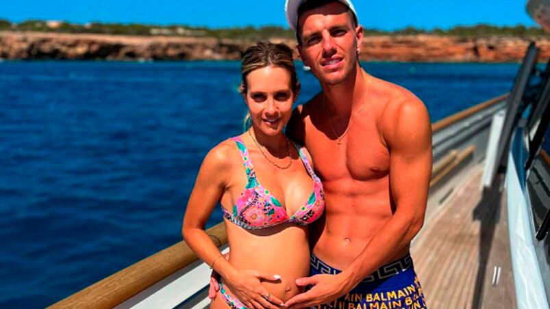 Lo Celso y Magui Alcacer están juntos desde hace más de cinco años. 