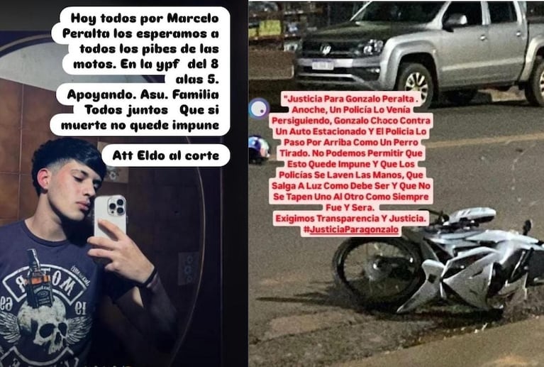 Lo perseguían por correr picadas, lo atropellaron con el patrullero y murió: hay un policía detenido