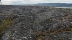 Lo que dejó el fuego en las sierras de Córdoba. Foto gentileza: GP Producciones.