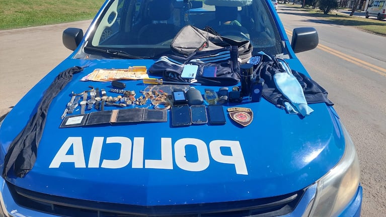 Lo secuestrado a los menores ladrones en Arroyito.