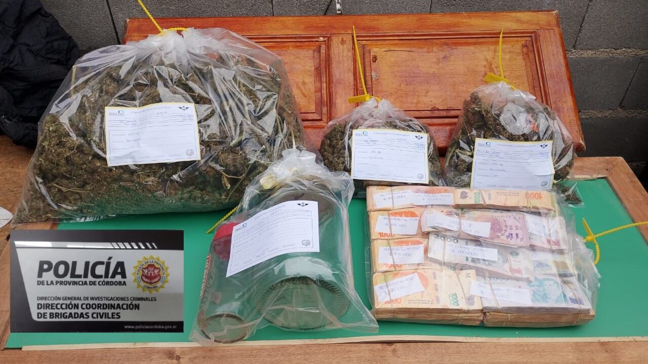 Lo secuestrado en la vivienda de barrio El Chingolo.