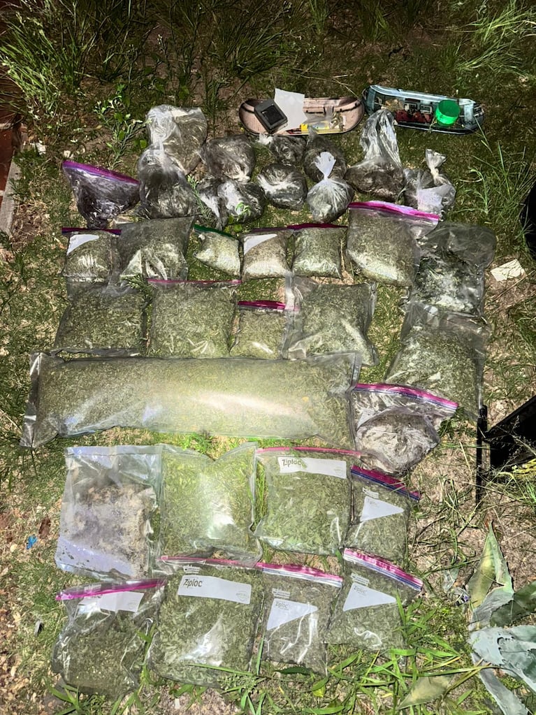 Lo secuestrado por la Policía.