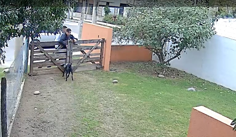 Lograron reventar la puerta e ingresar a la casa, pero huyeron por el ruido de la alarma.