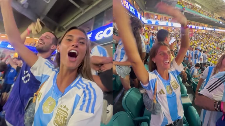 Lola Latorre estuvo en la final de la Copa América. (Foto: Instagram/lolitalatorre)