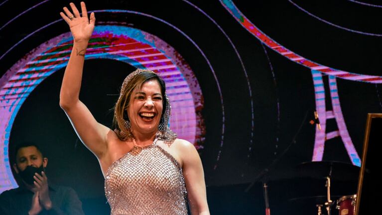 Lore Jiménez en el Homenaje al Cuarteteo en el Teatro Real.