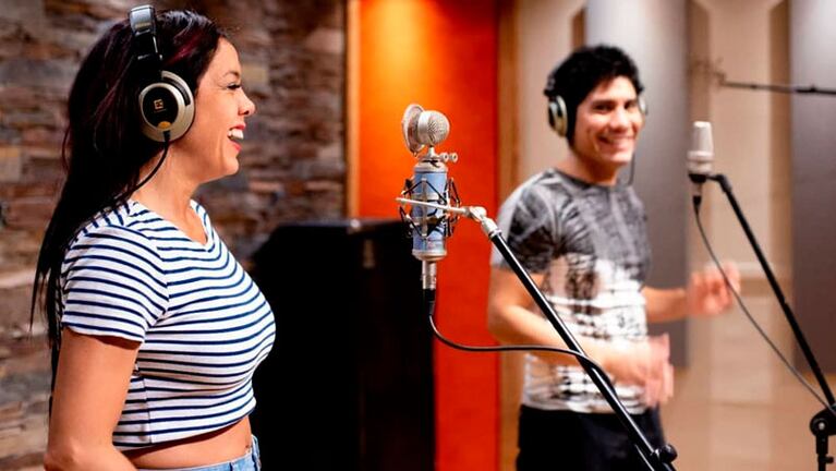 Lorena Jiménez y Cristian Yufra de SuperCampeones en el estudio de La Mona.