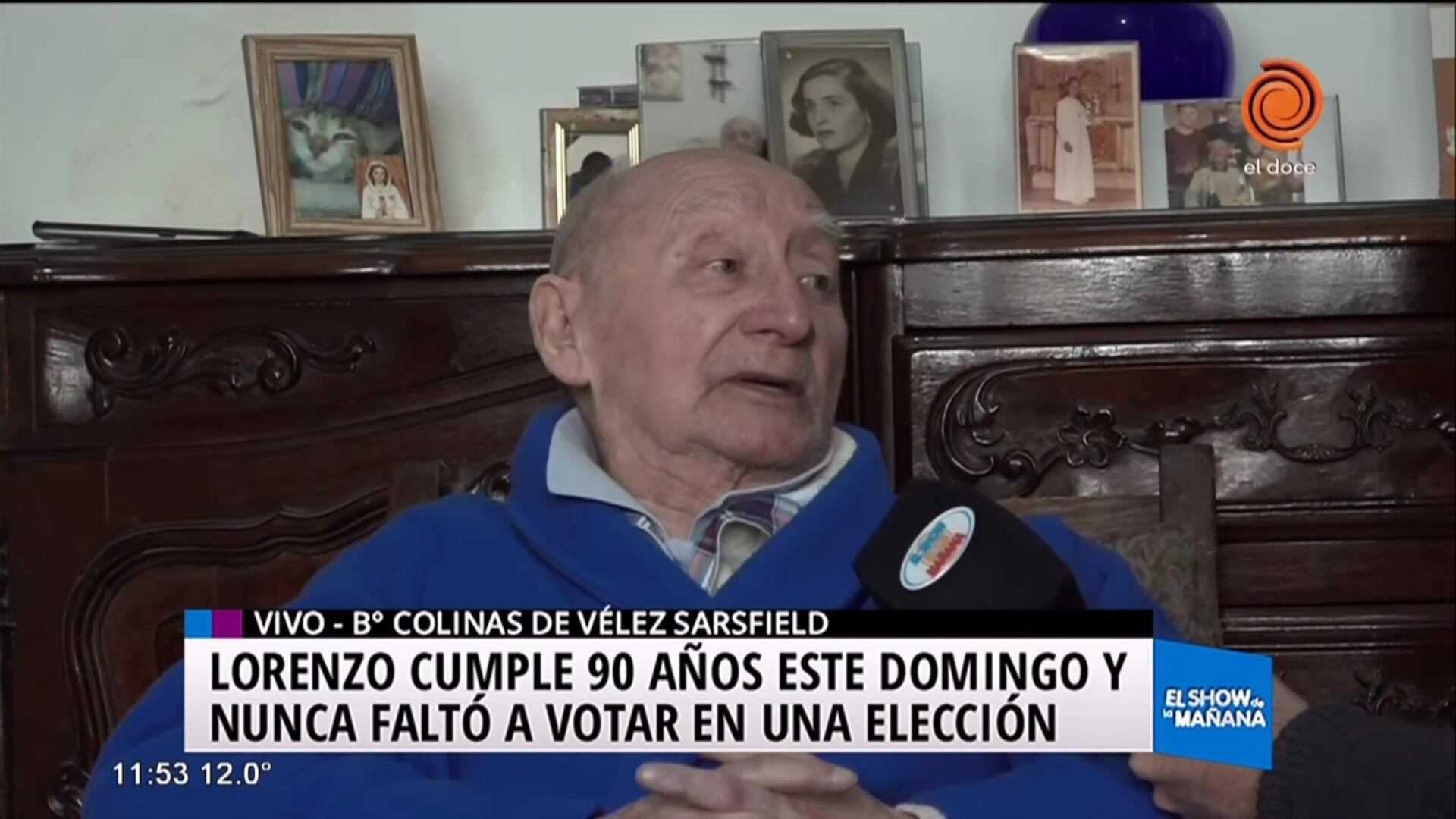 Lorenzo: Ejemplo de responsabilidad cívica a sus 90 años