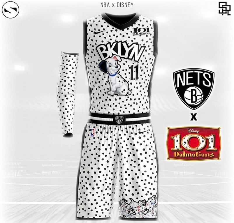 Los 101 dálmatas se quedaron con los colores de Brooklyn Nets.