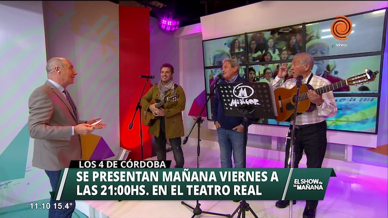 "Los 4 de Córdoba" actuarán en Teatro Real