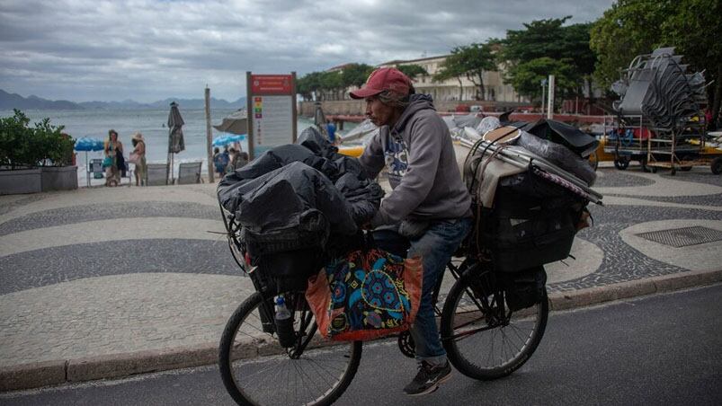 Los abrigos aparecieron en Brasil. Foto: AFP. 