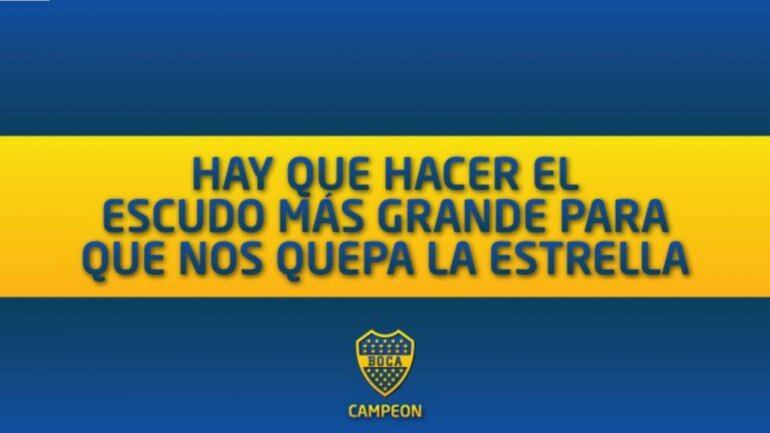 Los afiches, un clásico en el fútbol. 