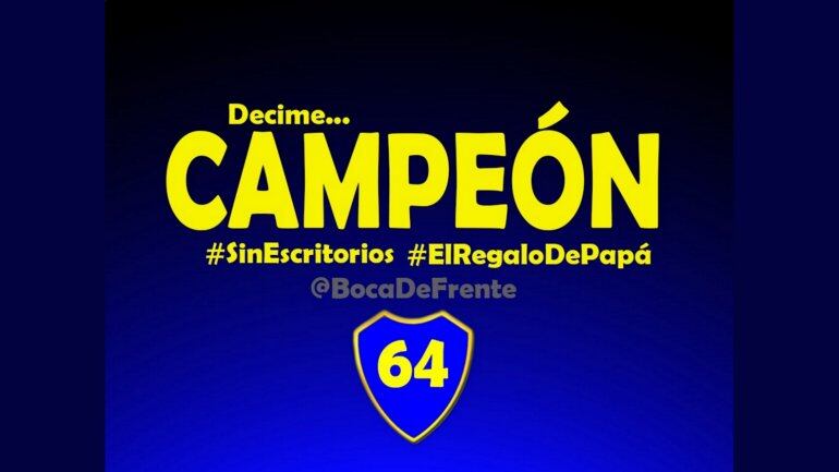 Los afiches, un clásico en el fútbol. 