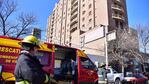 Los agentes controlaron el fuego y el contagiado no tuvo contacto con los vecinos. Foto: Villa María Vivo.
