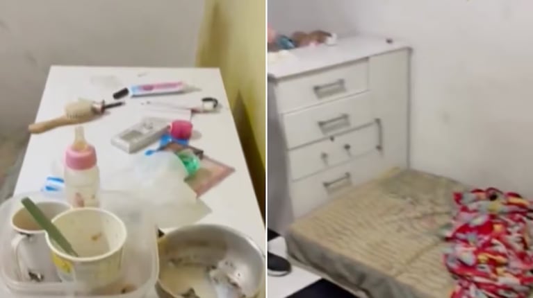 Los agentes policiales dijeron que la familia vivía en condiciones insalubres