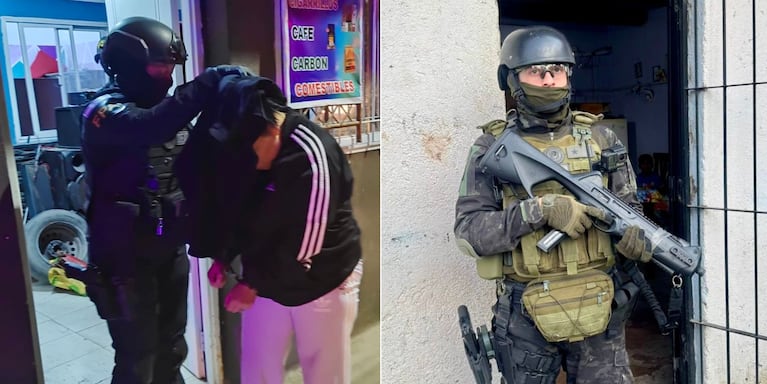 Los allanamientos fueron en los barrios Los 40 Guasos y Camino Santa Bárbara.
