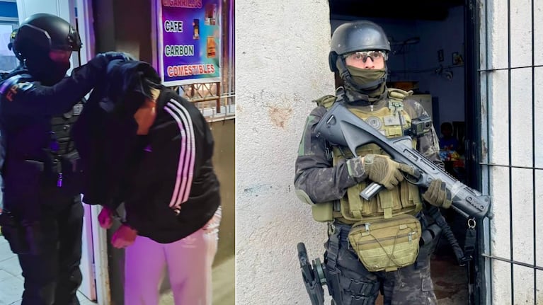 Los allanamientos fueron en los barrios Los 40 Guasos y Camino Santa Bárbara.