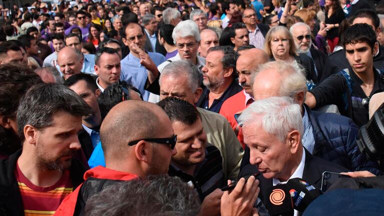 Los alumnos mantuvieron la ocupación del Pabellón Argentina desde el jueves pasado. Foto: La Nueva Mañana.
