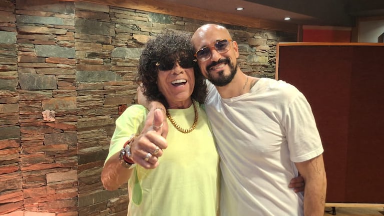 Los artistas compartieron un encuentro de amistad y hablaron sobre la posibilidad de un tema juntos.