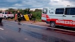 Los autos chocaron de frente en la ruta 60.