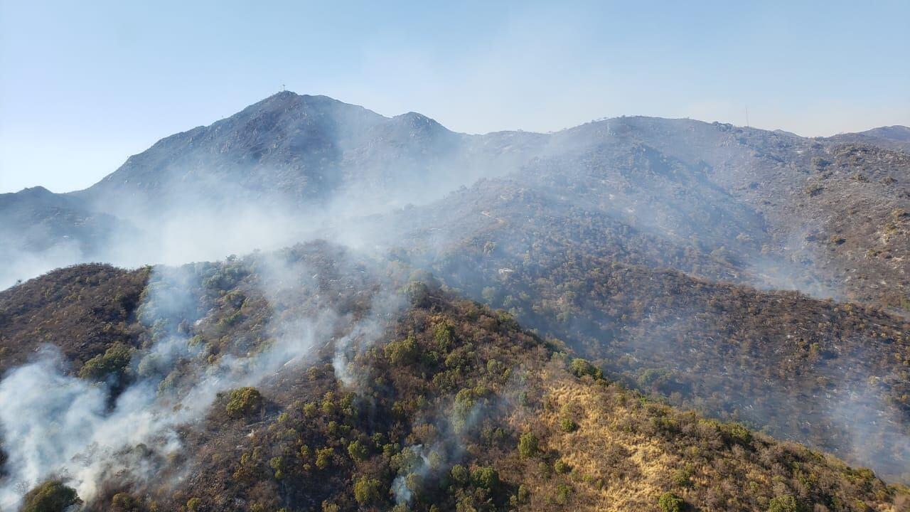 Los bomberos lograron controlar algunos de los focos y siguen peleando contra el fuego.