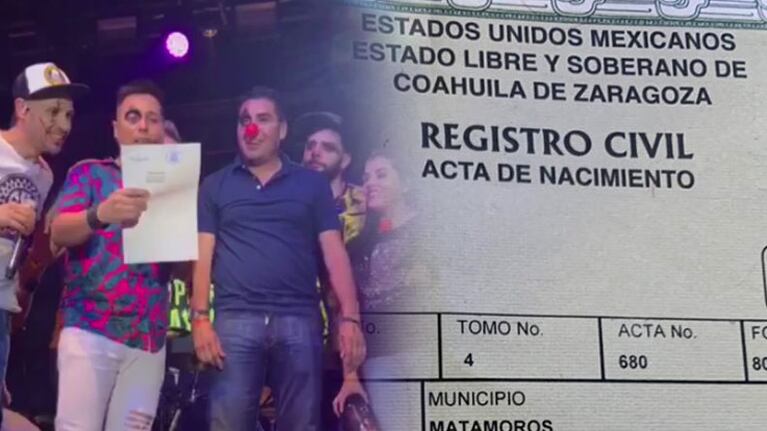 Los Caligaris firmaron el acta del Registro Civil.