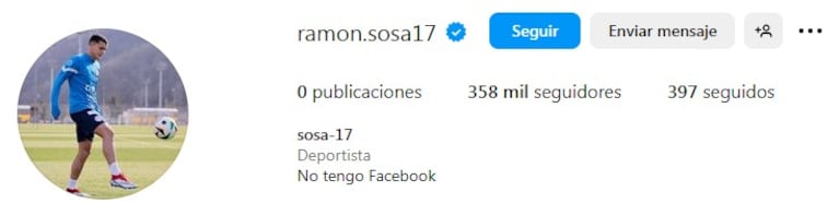 Los cambios de Ramón Sosa en sus redes que alimentan los rumores sobre su salida de Talleres