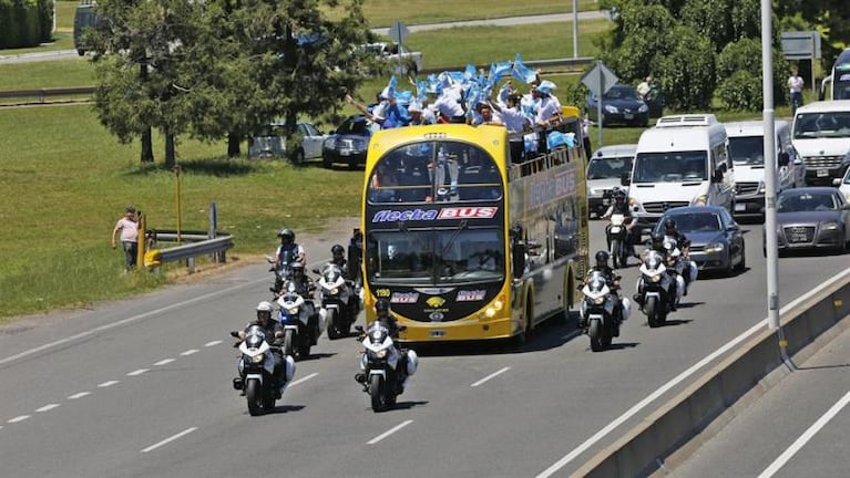 Los campeones de la Copa Davis fueron recibidos por Macri