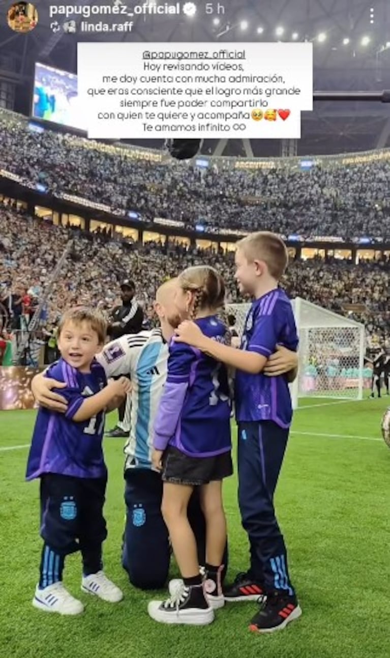 Los campeones del mundo recordaron la conquista del Mundial de Qatar.