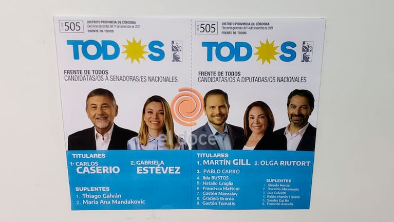 Los candidatos del Frente de Todos. Foto: Néstor Ghino/ElDoce.tv