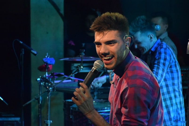 Los cantantes de Trulalá son César Palavecino, Tyago Griffo y el Toro Corvalán. Foto: Maxi López.