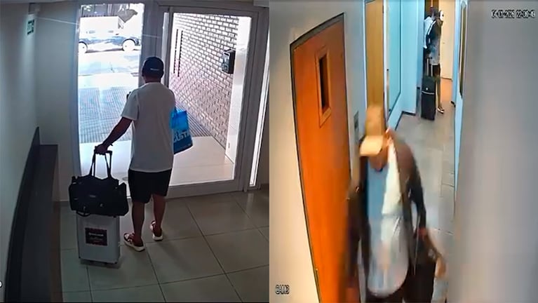 Los casos quedaron filmados en el ingreso a los edificios.