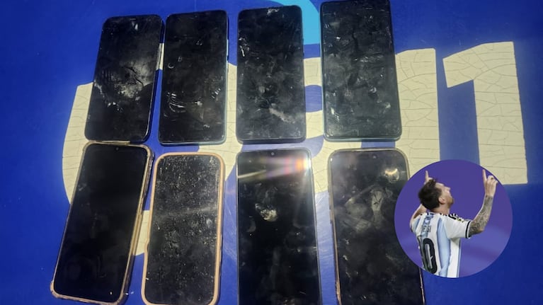 Los celulares fueron robados en pleno festejo del Mundial.