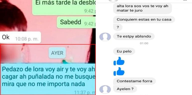 Los chats con amenazas de la joven que mató a la nueva pareja de su ex novia